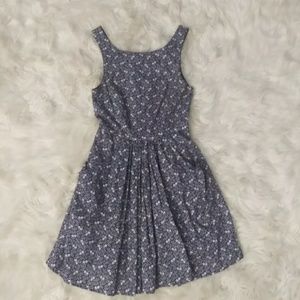 Blue and White Floral Jack Wills Dress